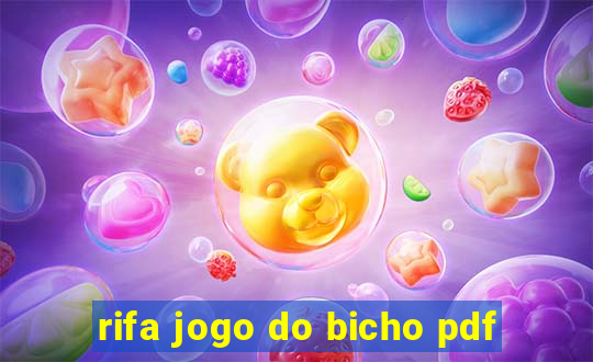 rifa jogo do bicho pdf